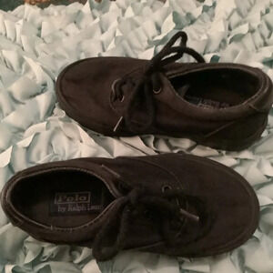 POLO~BY RALPH LAUREN~DARK BLACK~TODDLER SNEAKERS~SIZE 9